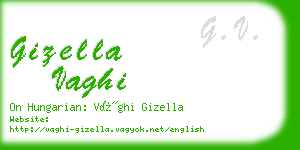 gizella vaghi business card